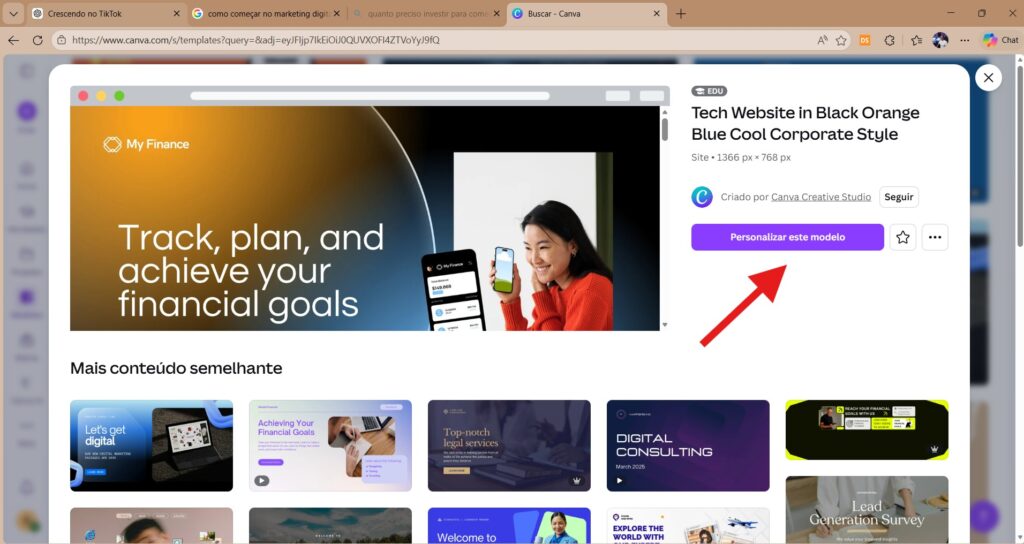 Como criar um site profissional no canva com ia gratuito: Guia completo