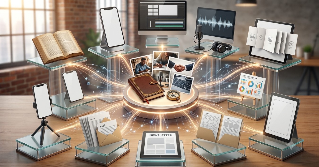 De 1 história real a 10 formatos: o método simples para extrair o máximo de autoridade do seu negócio