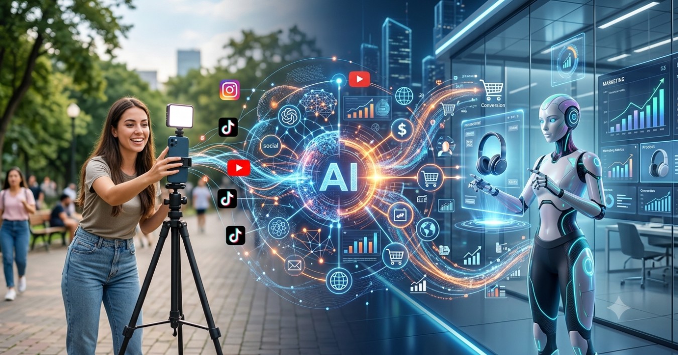 A nova era do marketing digital: Entenda por que as marcas estão trocando o UGC tradicional pelo modelo AI-UGC